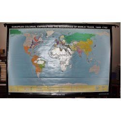 European Colonial Empires and the Beginnings of World Trade, 1648-1763 (Large Pull Down Map)